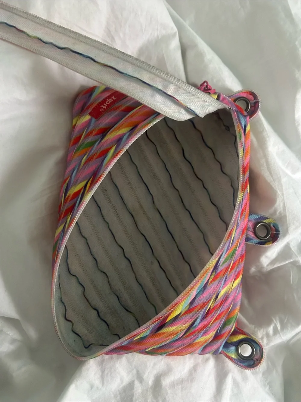 ZipIt Rainbow Twist Kids Pencil Case Pouch - Multicolor